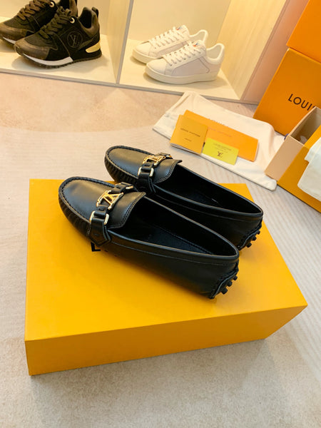 L  Flat Loafers- Metal accent